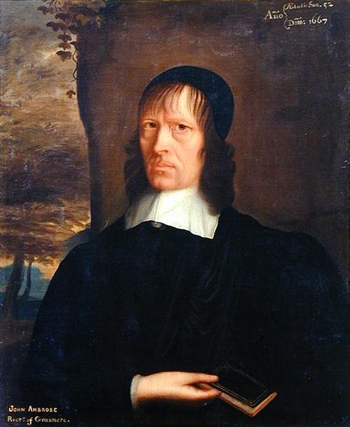 Portræt af John Ambrose af Lowick, rektor i Grasmere af John Bracken