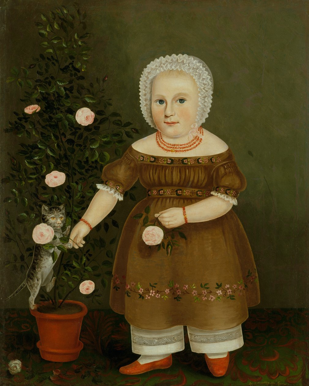 Emma Homan, ca. 1844. af John Bradley