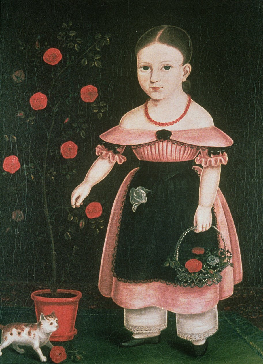Lille pige i lavendel, ca. 1840 af John Bradley
