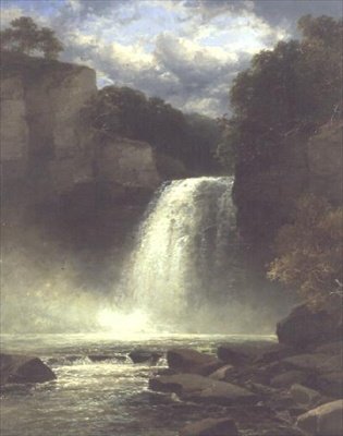 En vandfaldsscene af John Brandon Smith