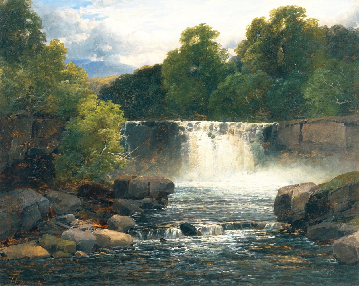 Vandfald på Lesser Neath af John Brandon Smith