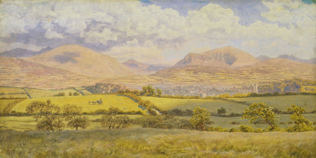 Caernarvon (olie på lærred) af John Brett