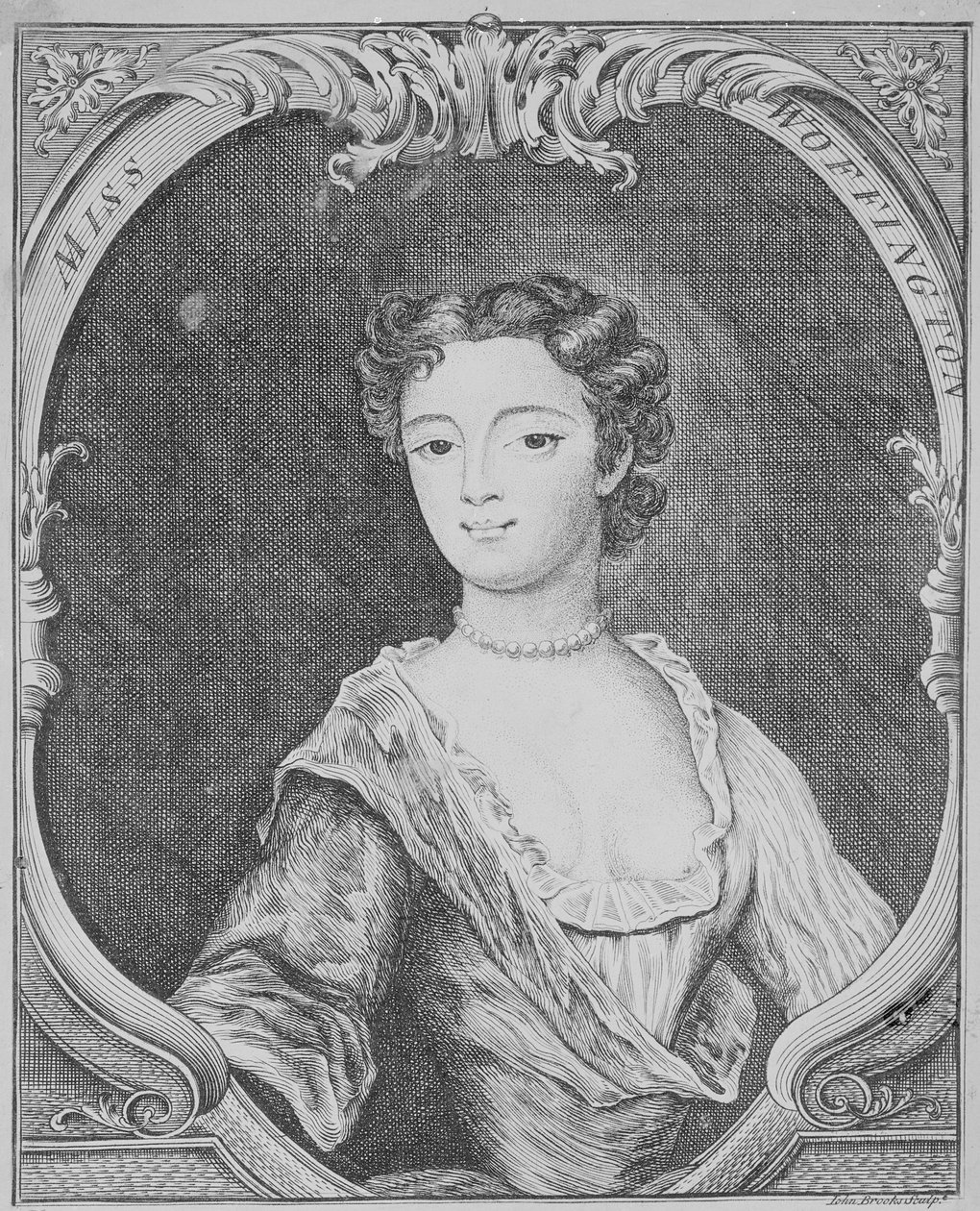 Frøken Margaret Woffington, 1740 af John Brooks