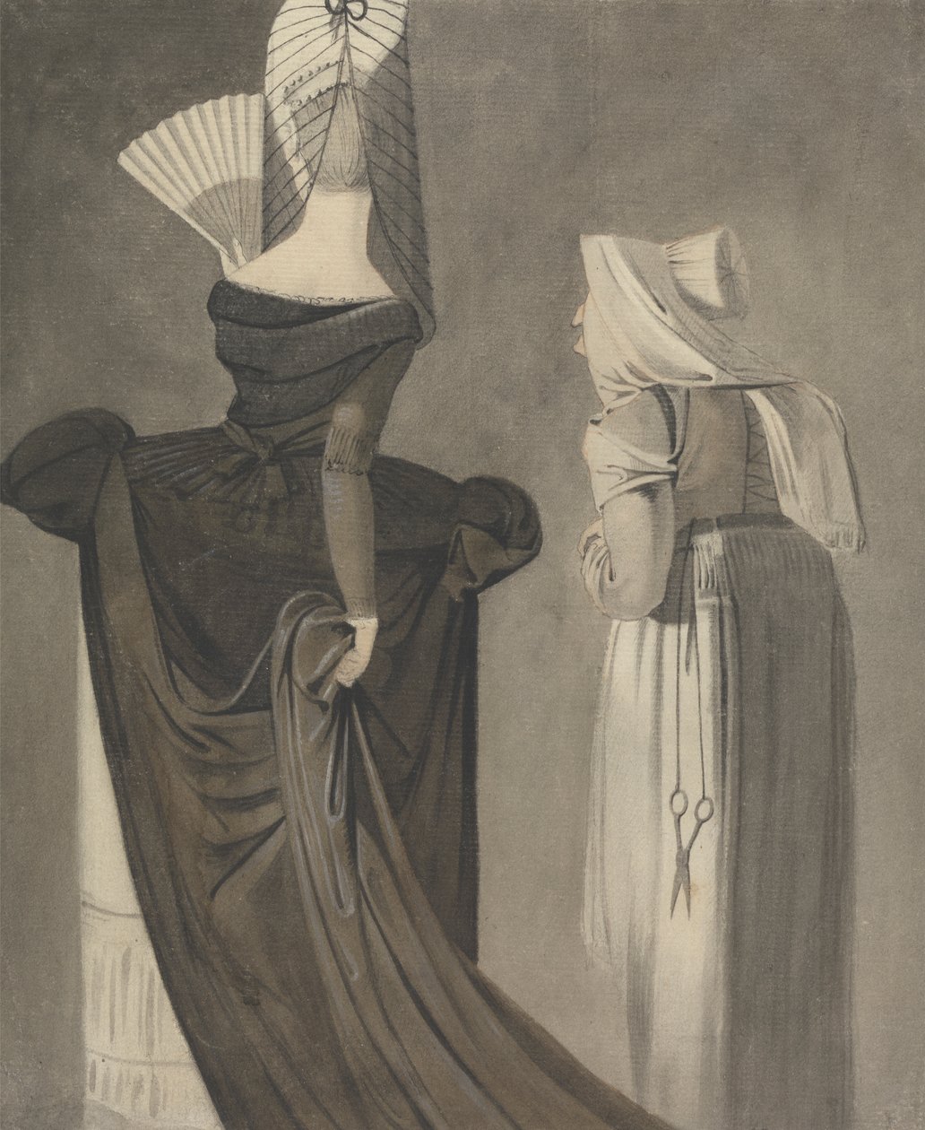 En romersk dame med en duenna af John Brown