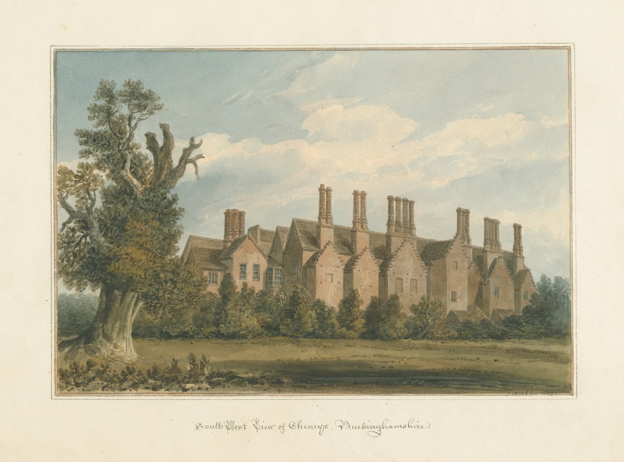 Buckinghamshire - Chenies Hall af John Buckler