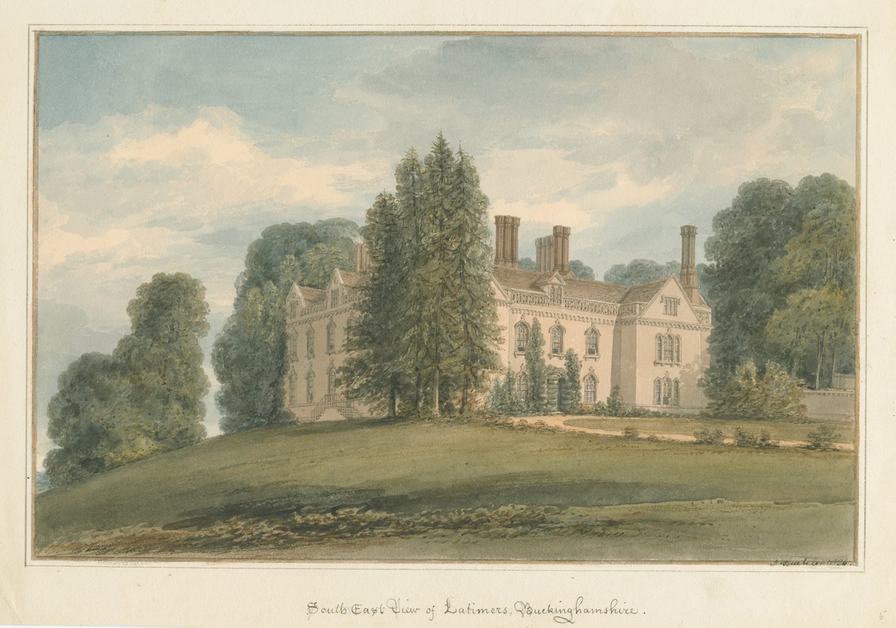 Buckinghamshire - Latimers Hall af John Buckler