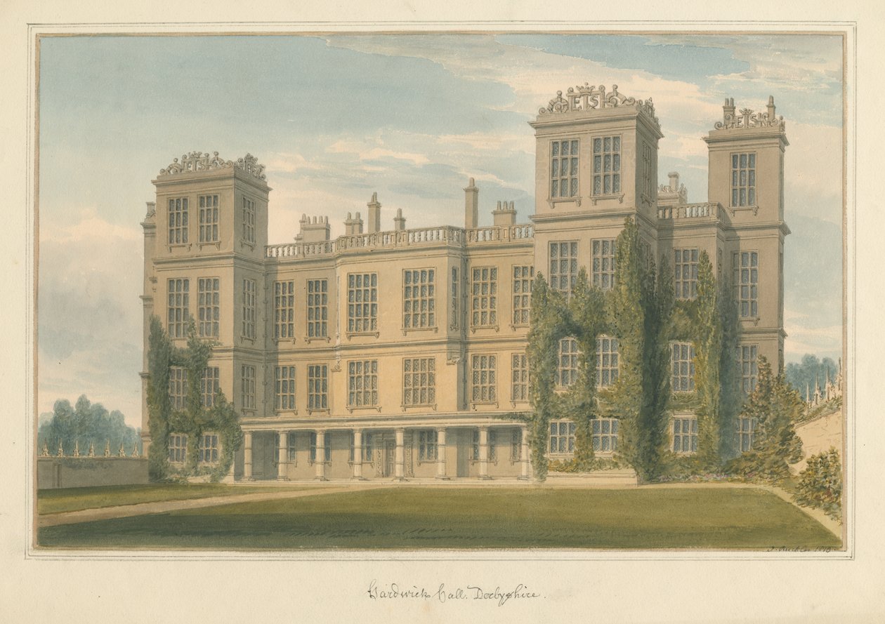 Derbyshire - Hardwick Hall [Ny] af John Buckler
