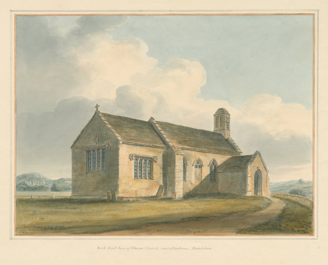 Dorset - Chorne Church, 1802 af John Buckler