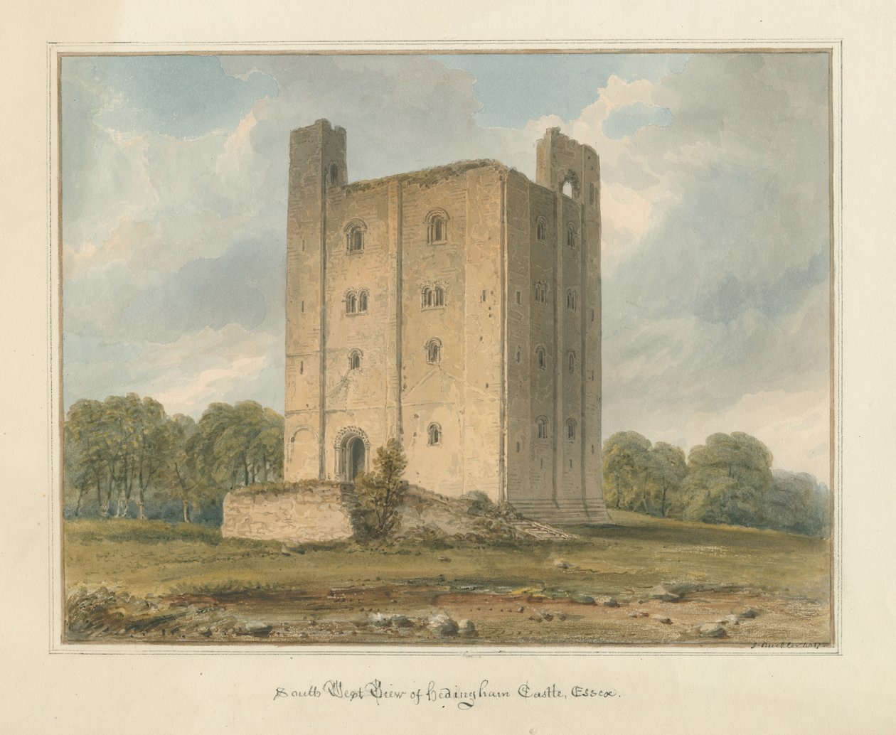 Essex - Hedingham Castle af John Buckler
