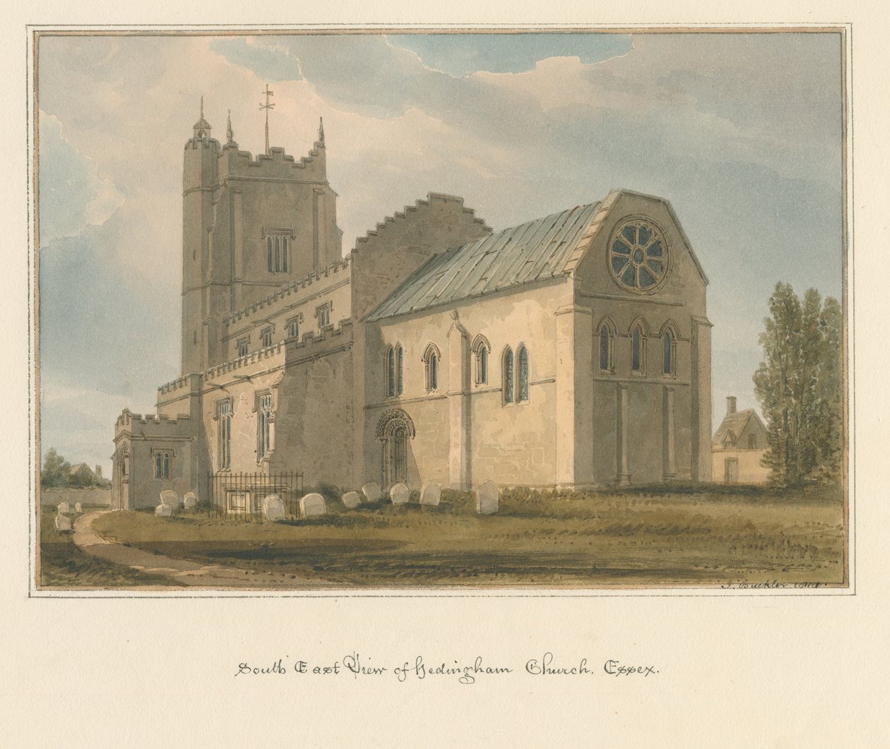 Essex - Hedingham Kirke af John Buckler