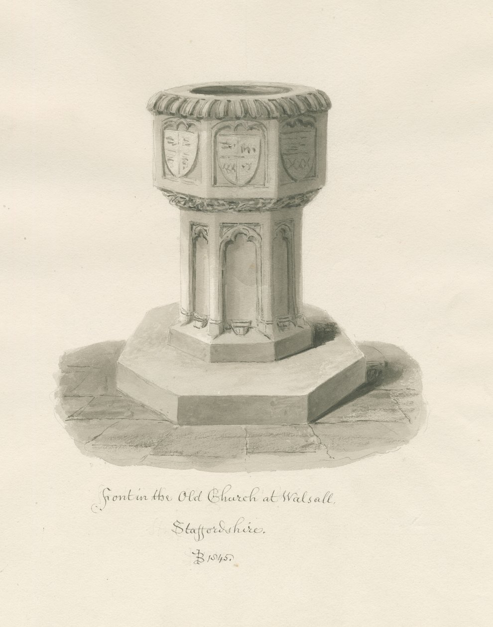 Skrifttype i Walsall Church [
