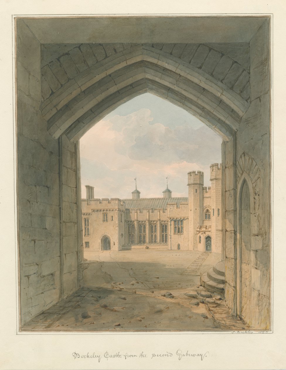 Gloucestershire - Berkeley Castle af John Buckler