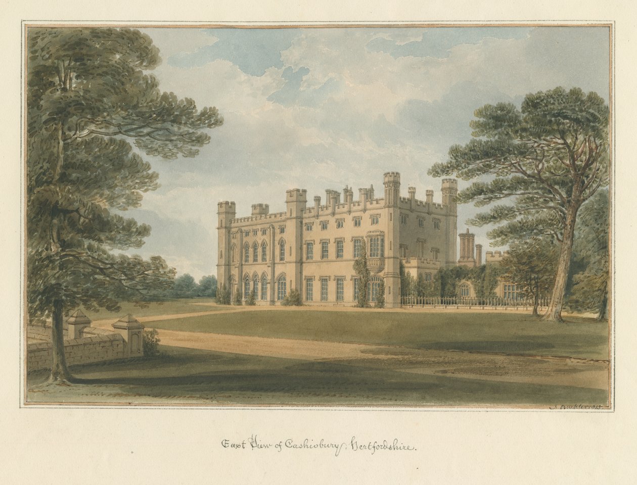 Hertfordshire - Cashiobury af John Buckler