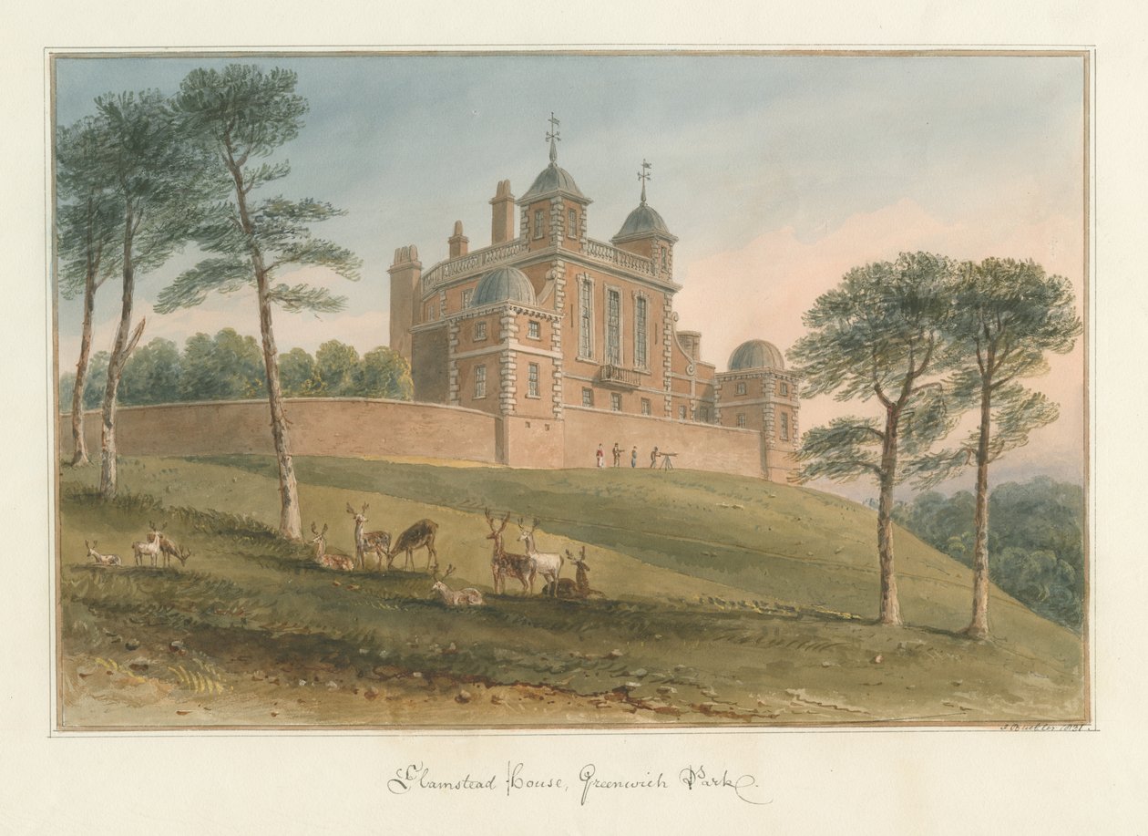 Kent - Greenwich Park - Hamstead House af John Buckler
