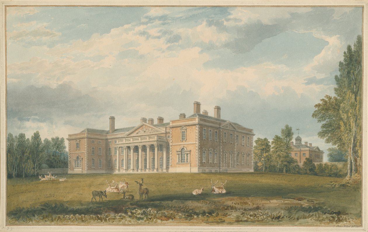 Leicestershire - Gopsall House, 1820 af John Buckler