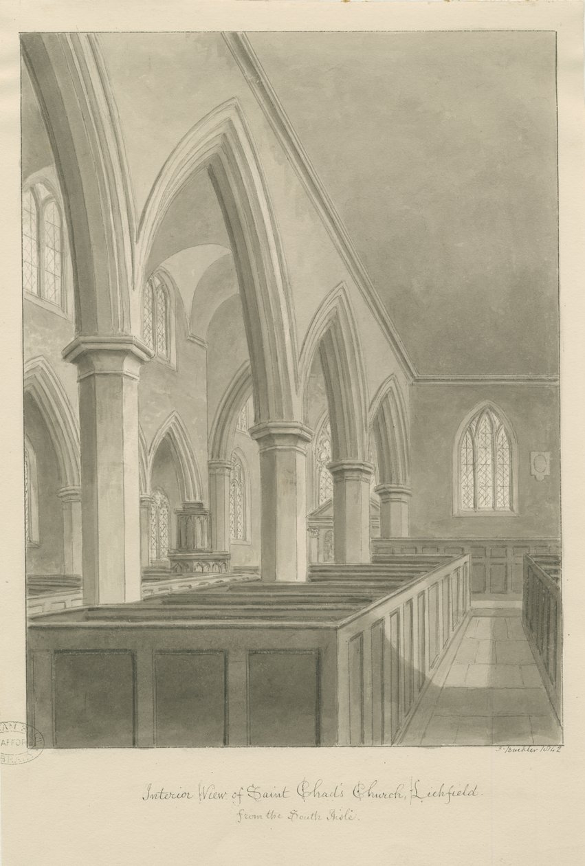 Lichfield - Interiør af St. Chad
