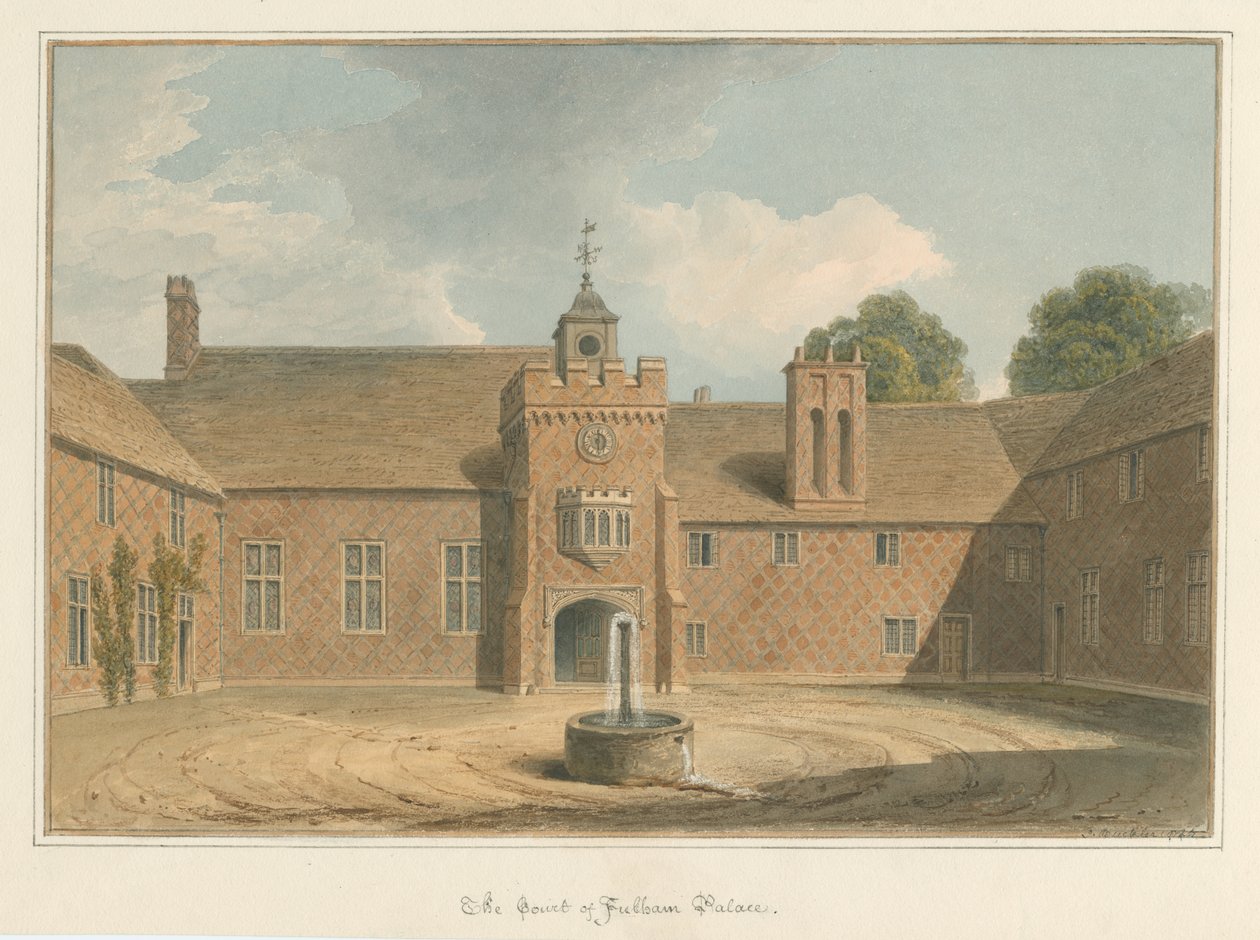 Middlesex - Fulham Palace - Retten af John Buckler