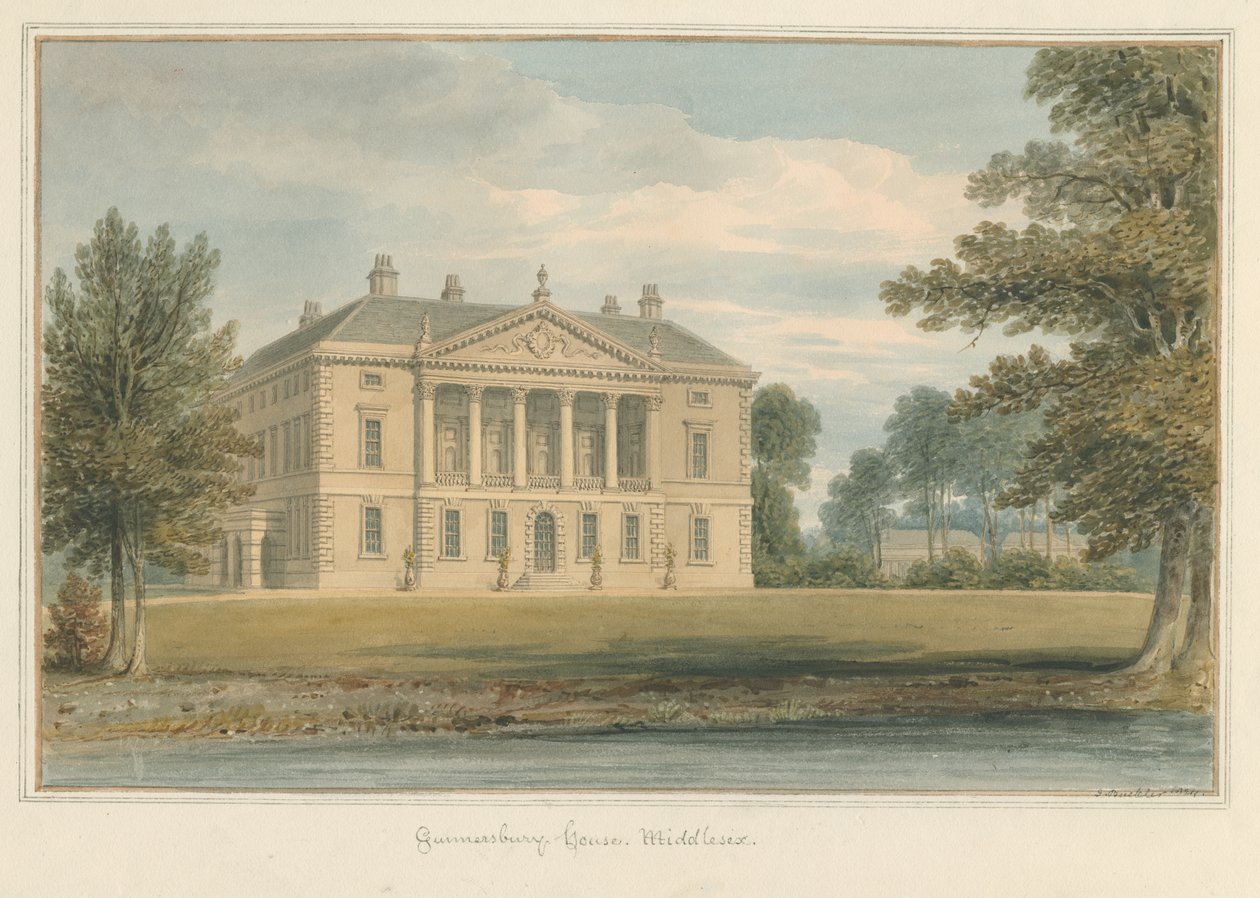 Middlesex - Gunnersbury House af John Buckler