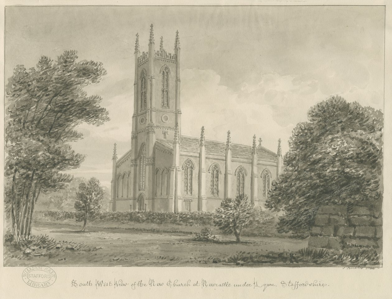 Newcastle-under-Lyme - "St. George" s "dani af John Buckler