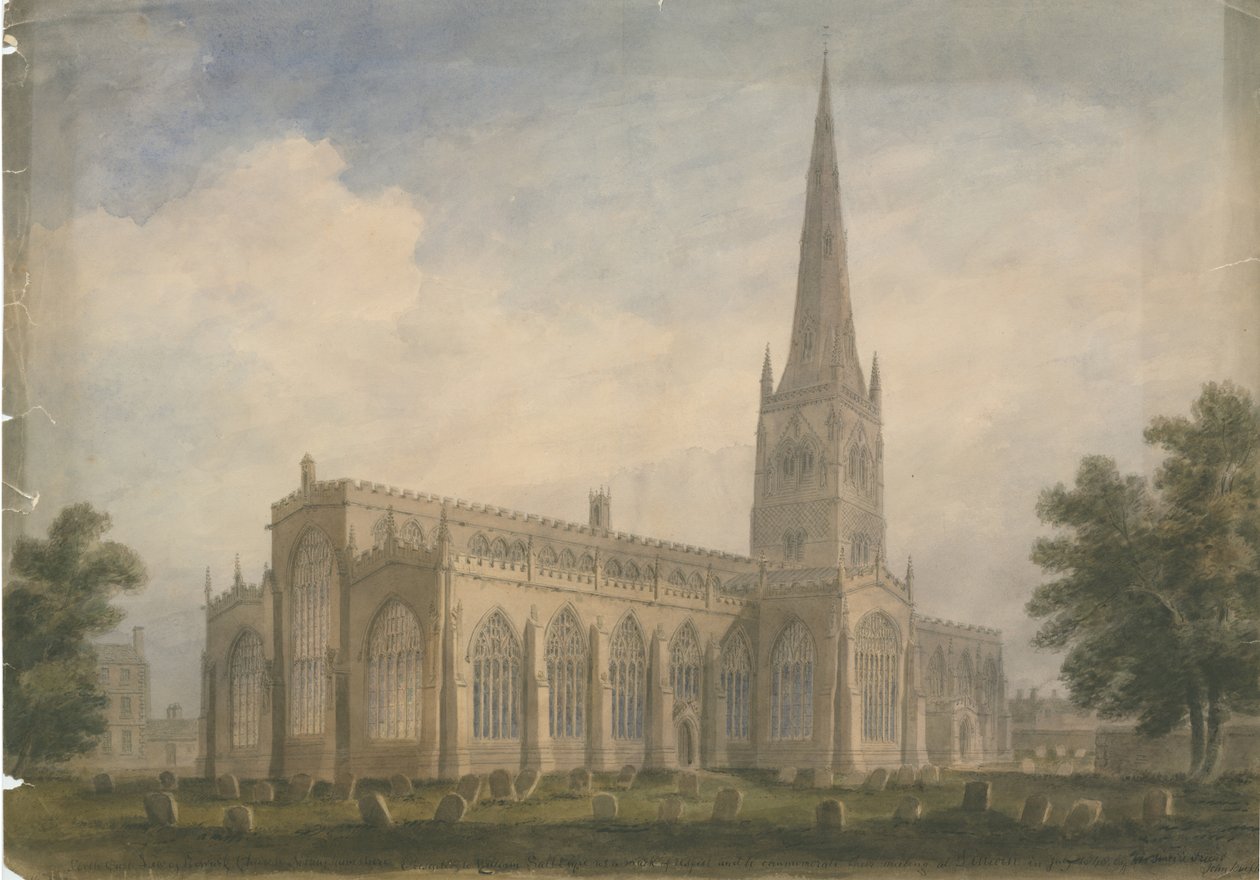 Nottinghamshire - Newark Church, 1809dani af John Buckler
