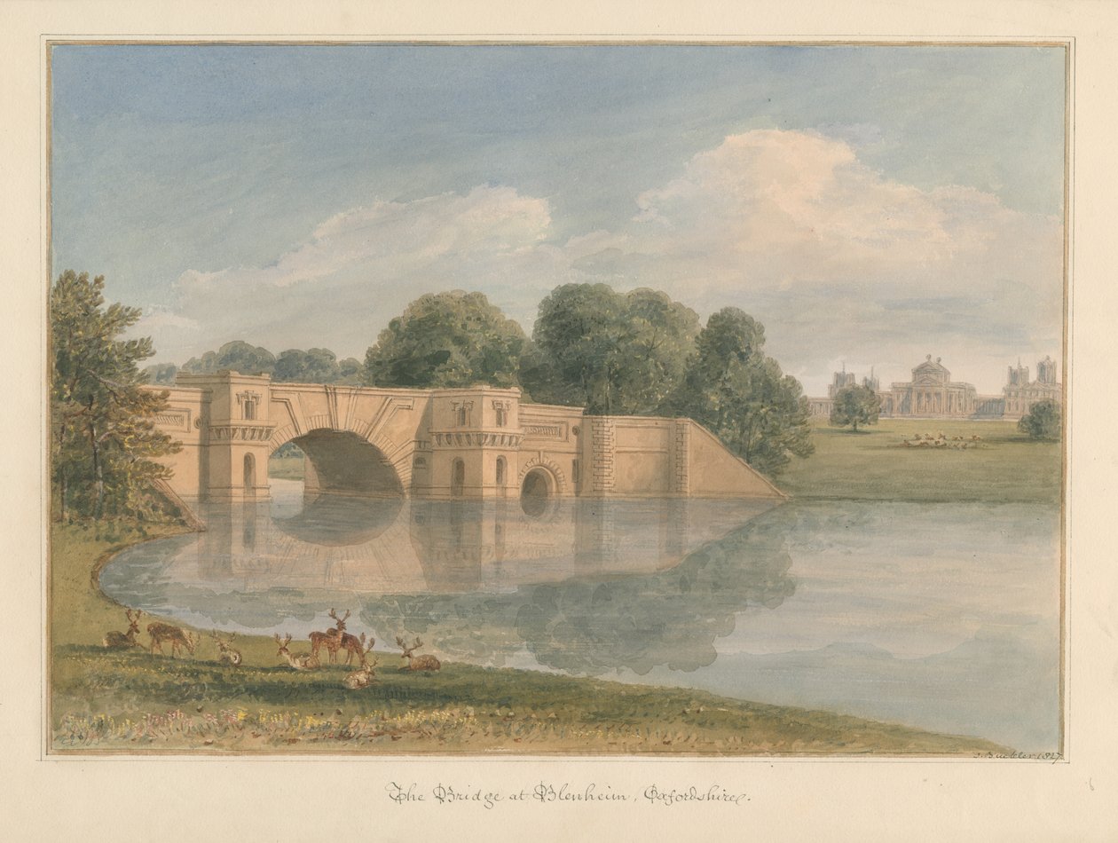 Oxfordshire - Blenheim [Palace] - Bro af John Buckler