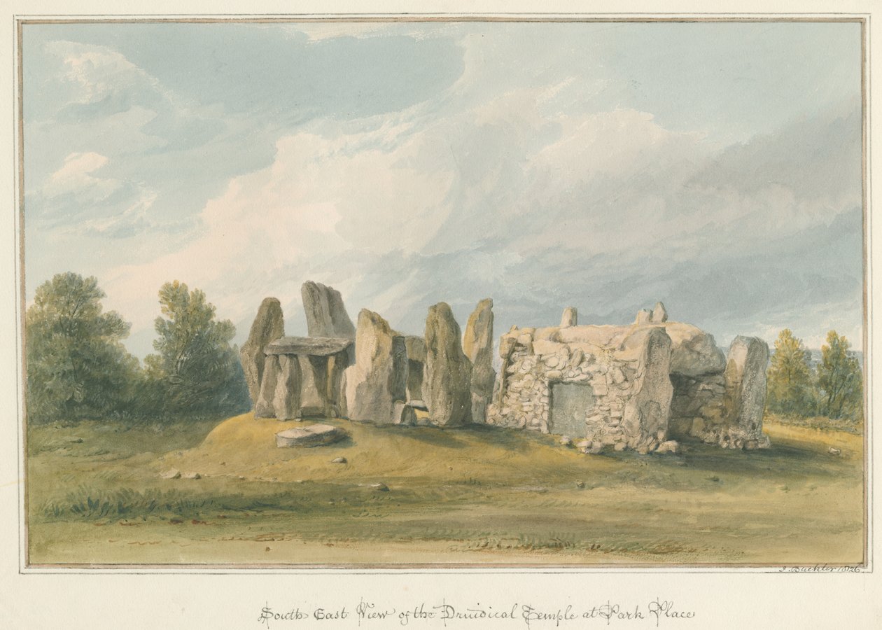 Oxfordshire - Henley upon Thames - Druidical Temple, 1826dani af John Buckler