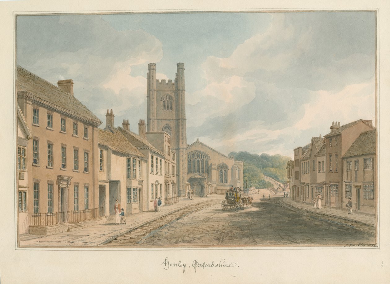 Oxfordshire - Henley upon Thames, 1826 af John Buckler