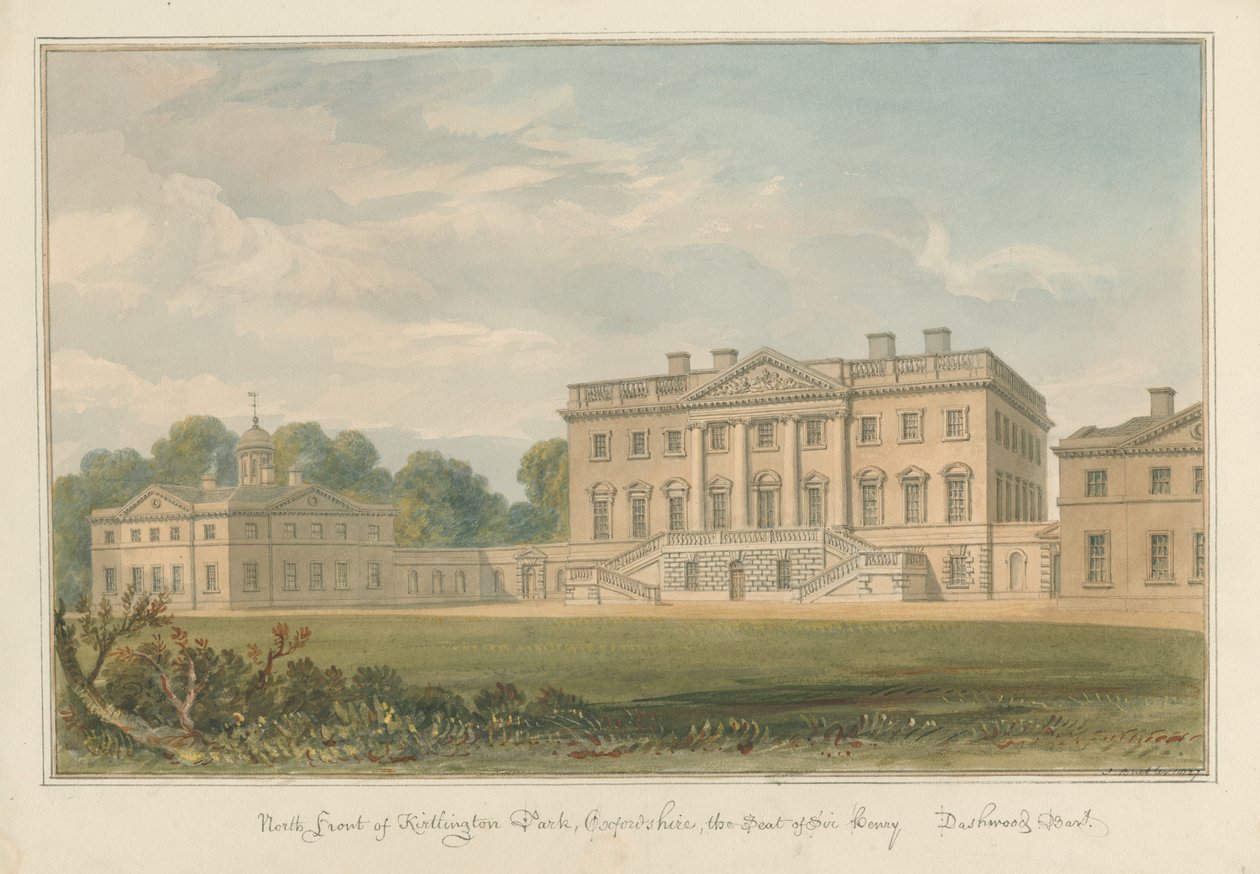 Oxfordshire - Kirtlington Park, 1827dani af John Buckler