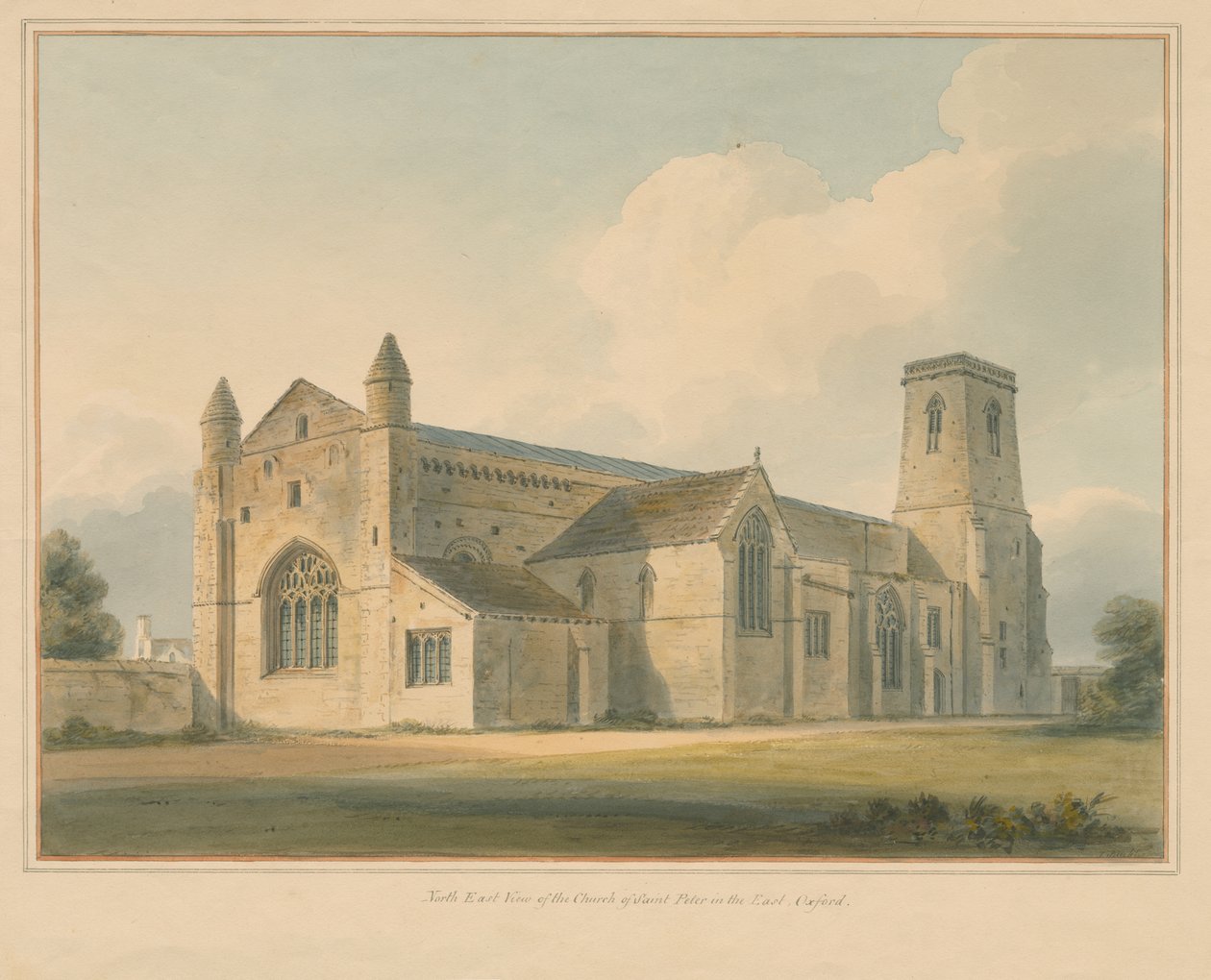 Oxfordshire - Oxford - St. Peter in the East Church, 1803 af John Buckler