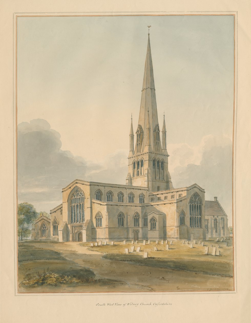 Oxfordshire - Witney Church af John Buckler