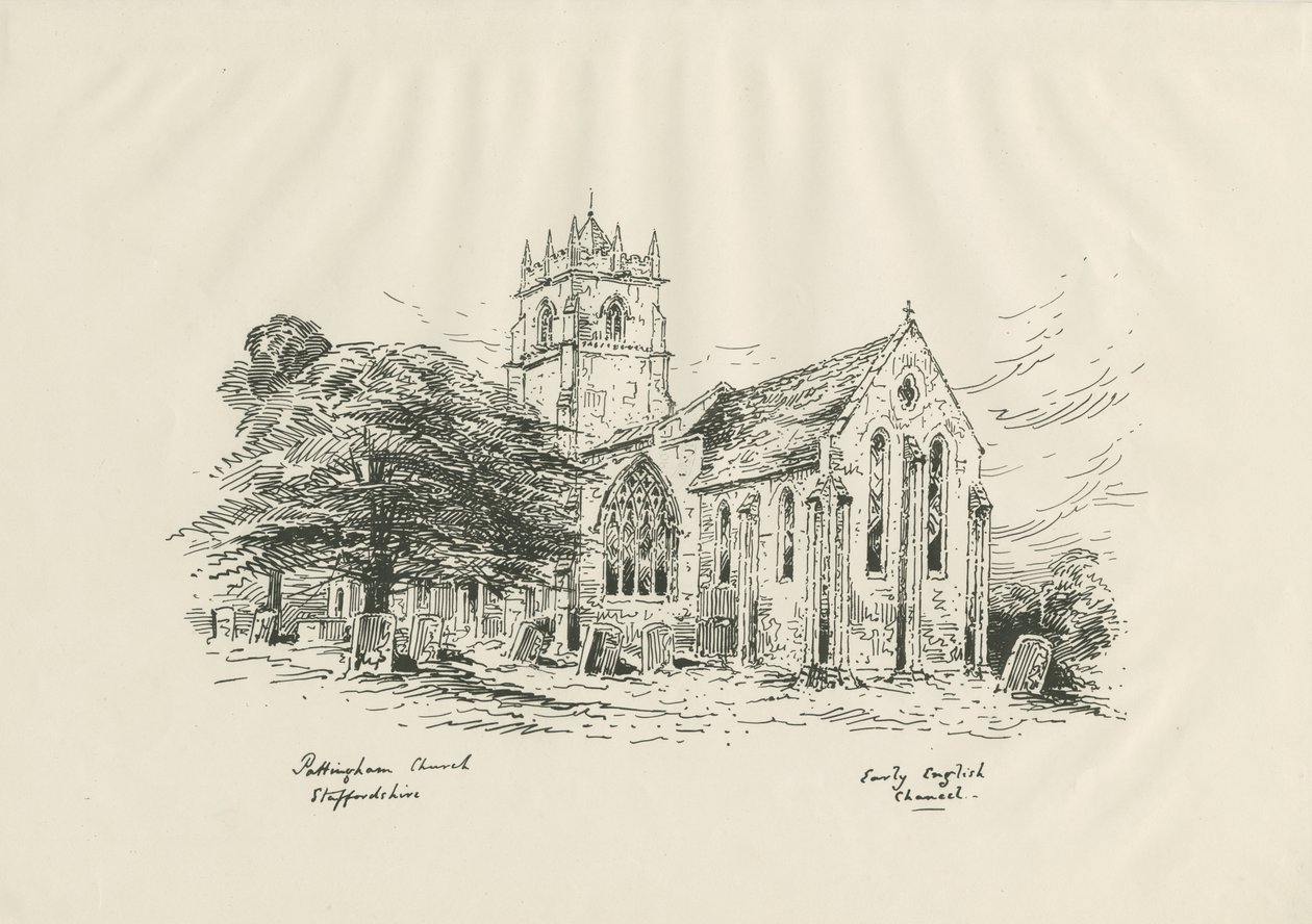 Pattingham Church: ?zincograph, nd [?19th cent] (tryk) af John Buckler