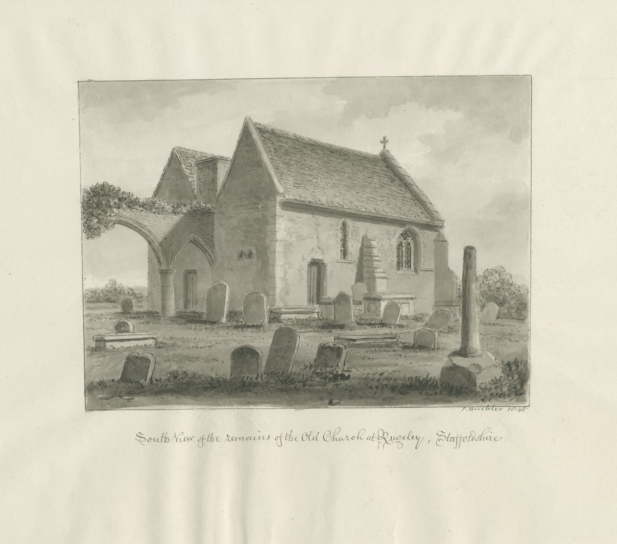 Rugeley kirke af John Buckler