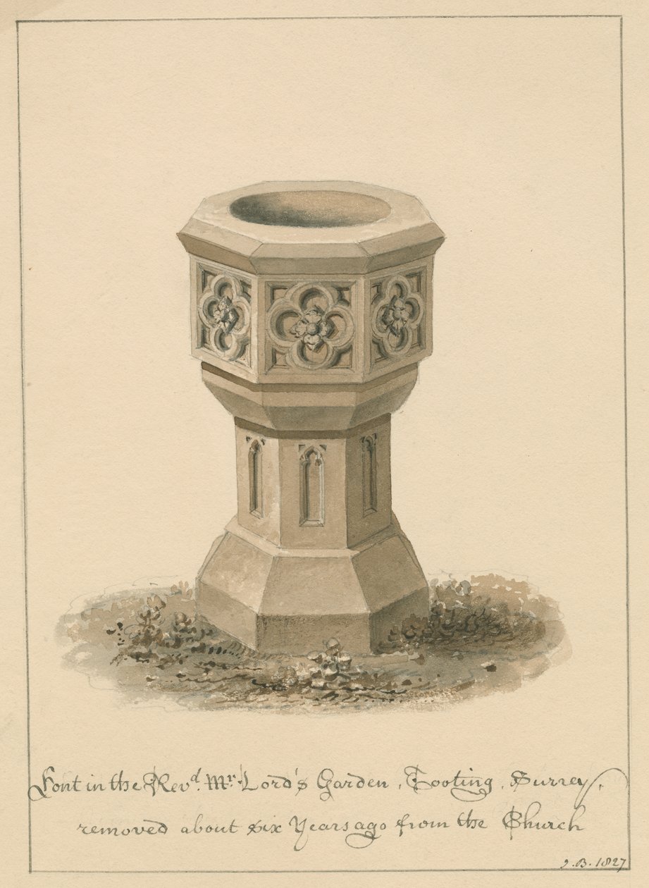 Surrey - Tooting - Skrifttype i Revd. Mr. Lord