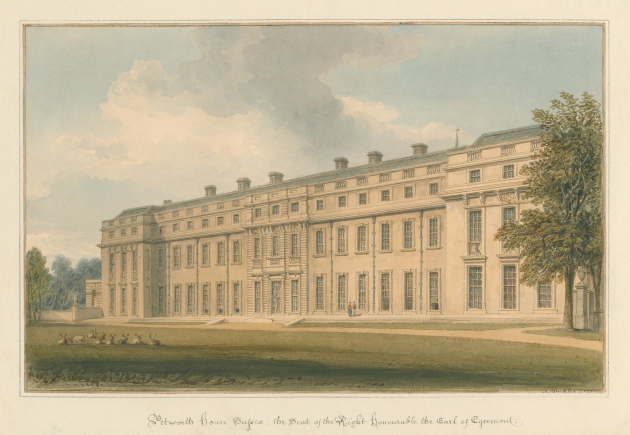 Sussex - Petworth House af John Buckler