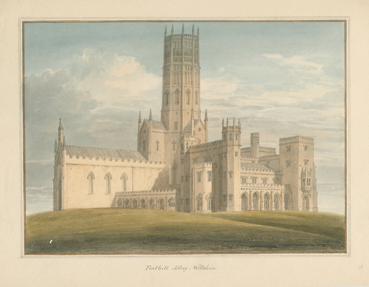 Wiltshire - Fonthill Gifford Abbey, 1816 af John Buckler
