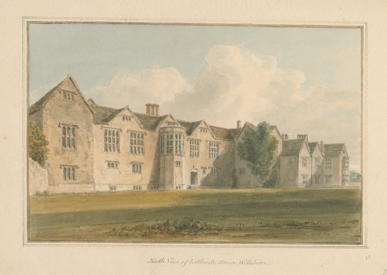 Wiltshire - Littlecote House, 1807 af John Buckler