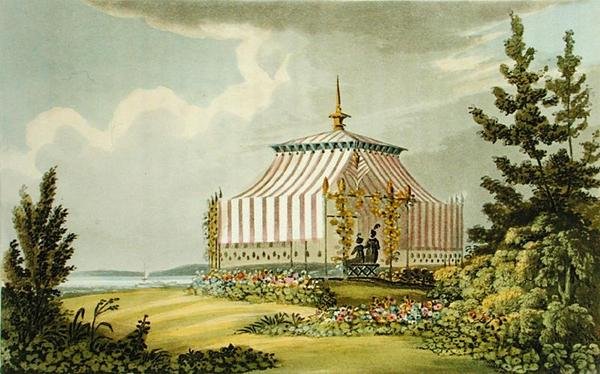 Et venetiansk telt fra Ackermanns kunstlager af John Buonarotti Papworth