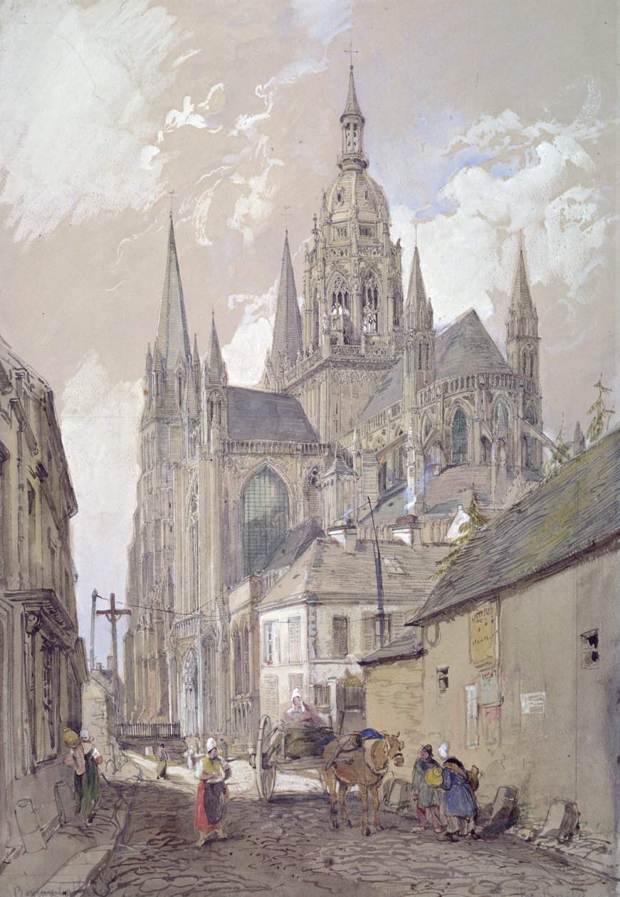Bayeux-katedralen, udsigt fra sydøst af John Burgess