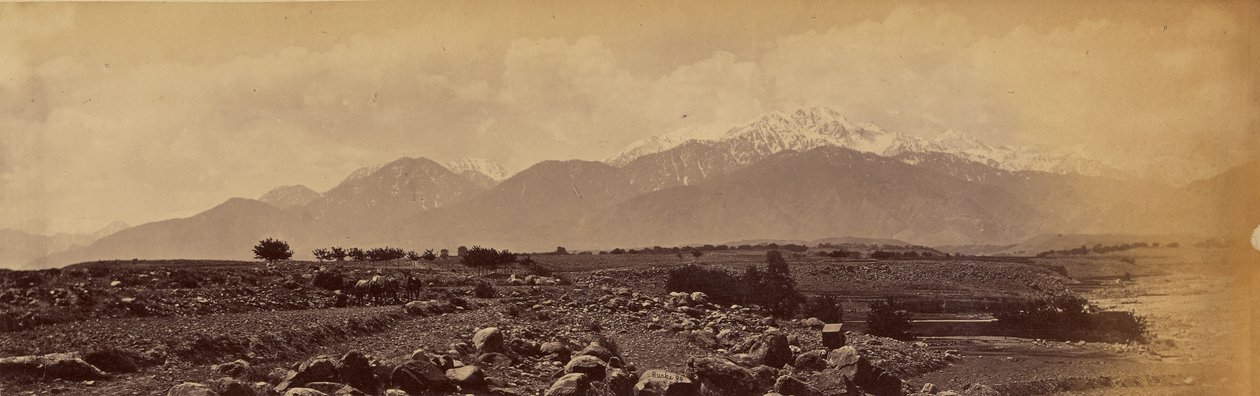 Panorama Safed Koh fra Khyber til Shutar Gardan af John Burke