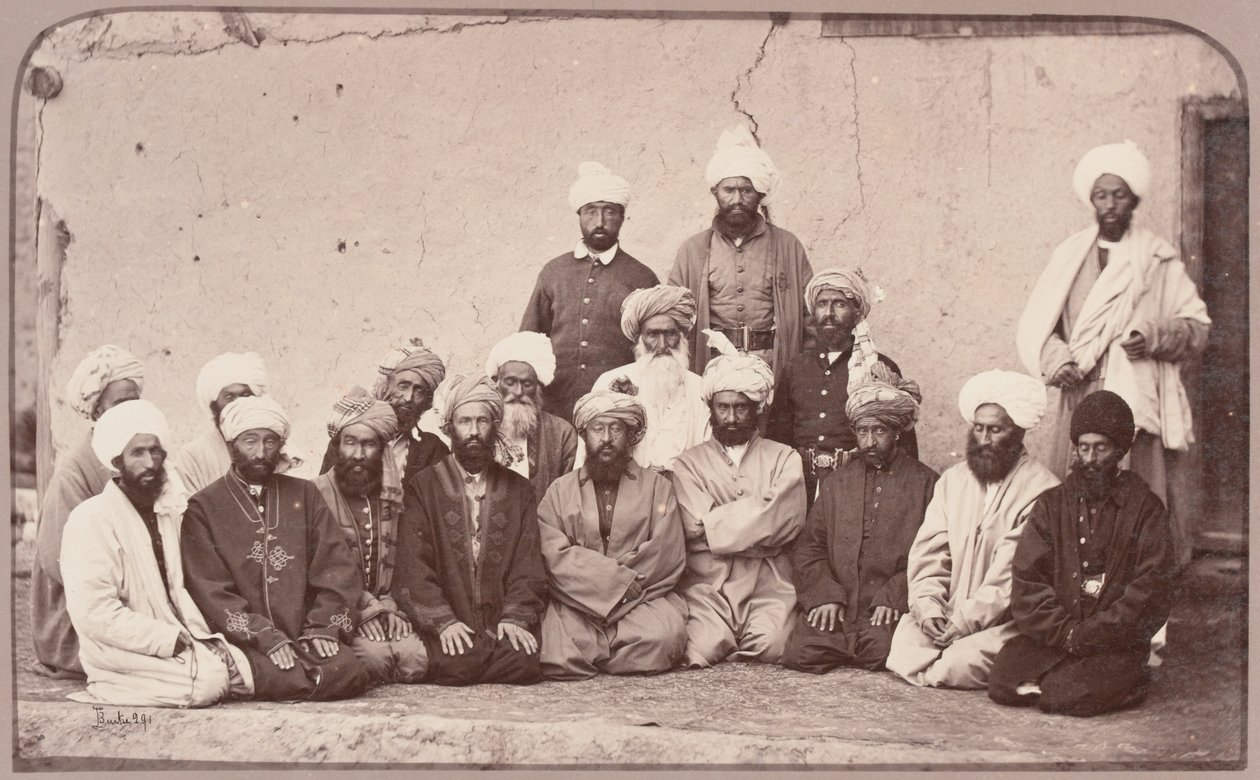 Sirdar Habeeboolah [sic] Gilzai og andre Khans, 1879 af John Burke
