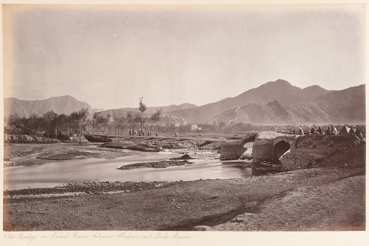 Den gamle bro over Kabul-floden af John Burke