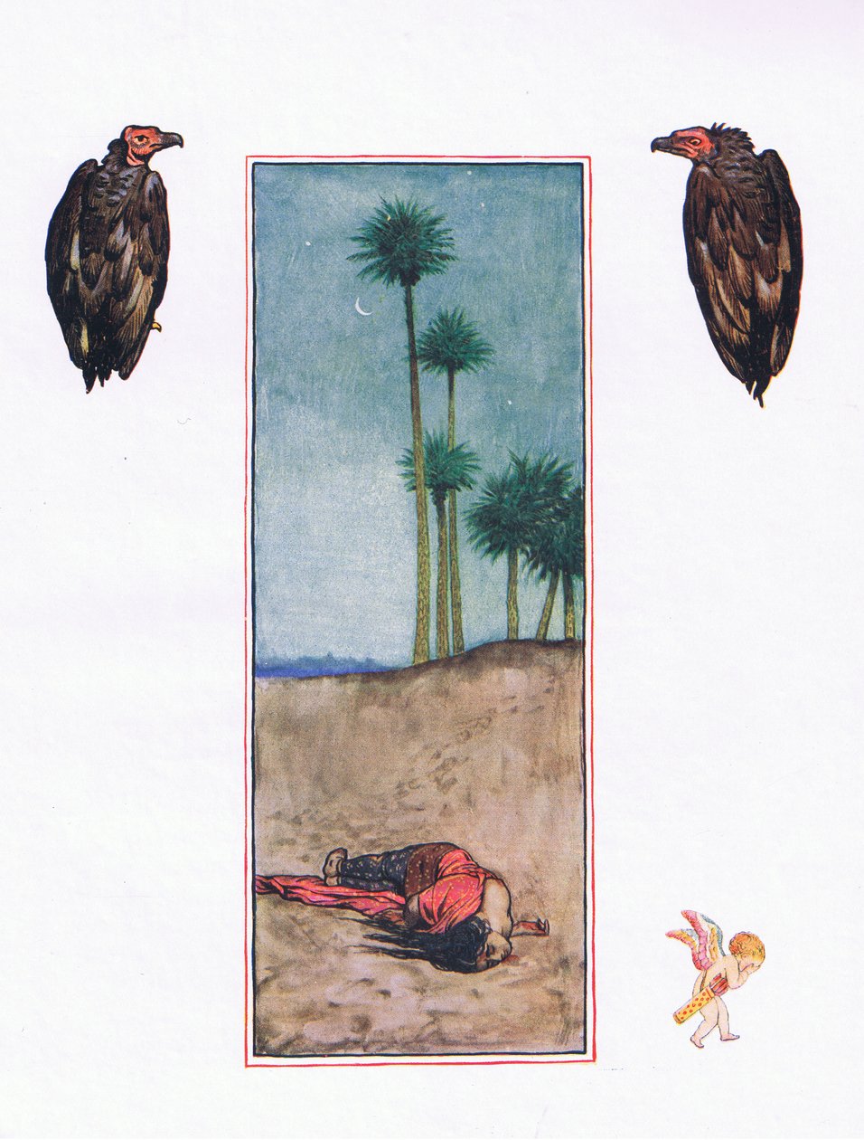 Feroza, illustration fra The Garden of Kama (og andre tekster fra Indien), 1920 af John Byam Liston Shaw