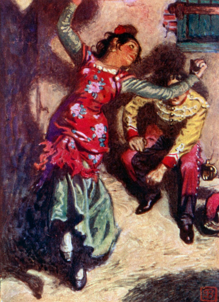 George Bizet, Carmen (farvelitografi) af John Byam Liston Shaw