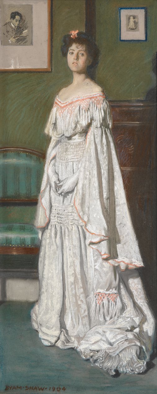 Mrs Paul Konody [Isabel Codrington] af John Byam Liston Shaw
