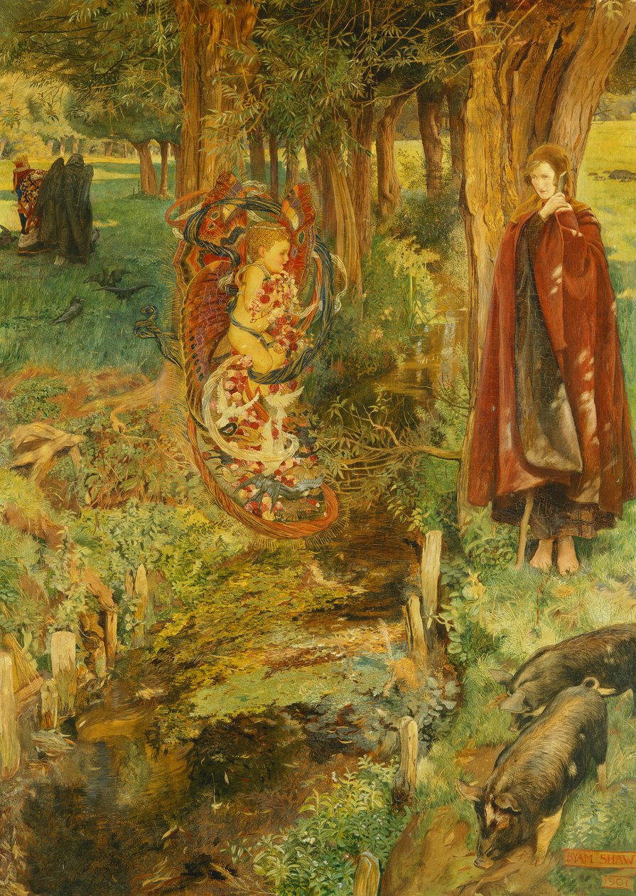 "Tid og tilfældighed sker for alle ens", 1901 af John Byam Liston Shaw