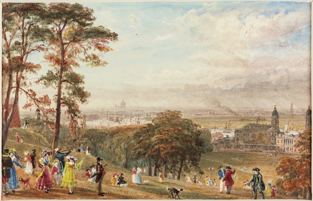 London fra Greenwich af John Byrne