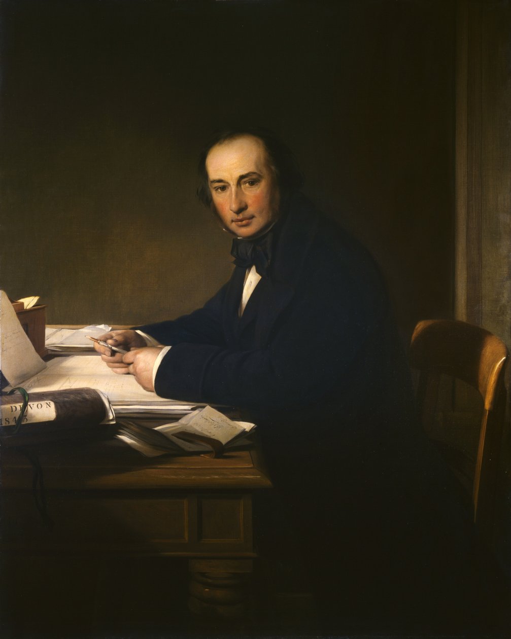 Isambard Kingdom Brunel (1806-59) (olie på lærred) af John Callcott Horsley