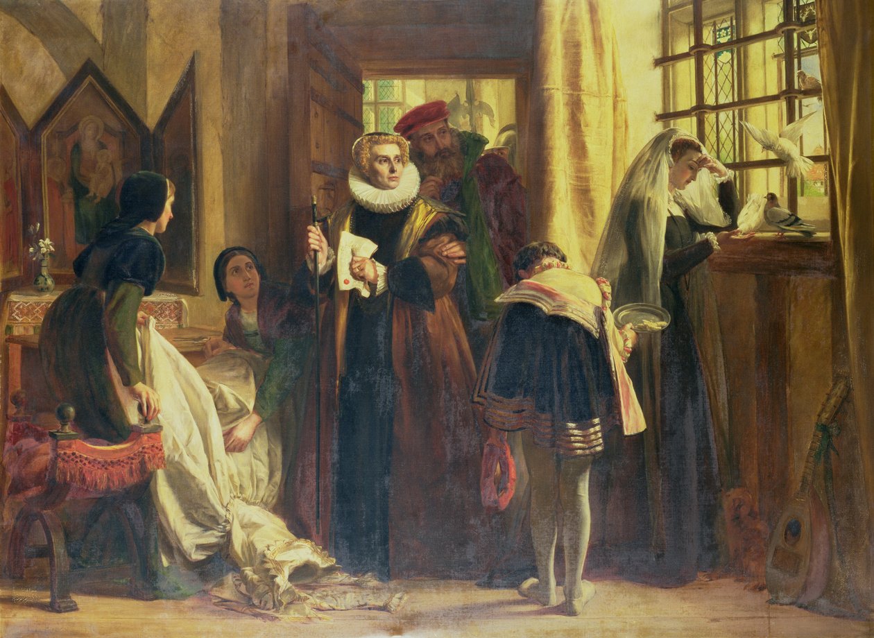 Mary Queen of Scots i fangenskab, 1871 af John Callcott Horsley