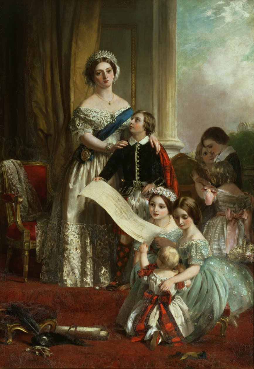Dronning Victoria og hendes børn af John Callcott Horsley