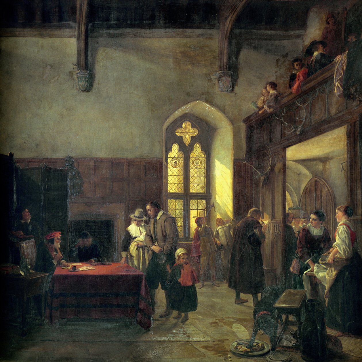 Lejedag i Haddon Hall af John Callcott Horsley